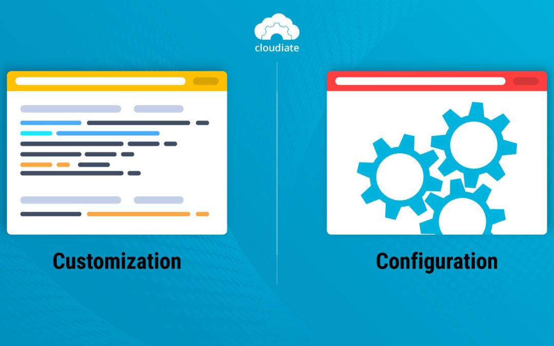 When using a tool as comprehensive and robust as Salesforce, it is easy to confuse the terms "configurable" and "customizable," notably because the SaaS offers both.  The two are not the same.  In Salesforce customization, you have to develop and code features because they’re not already available out of the box. In the configuration, you use features the platform already has and tweak them to meet your requirements.  That’s the fundamental difference between the two. So now, let’s walk through it in greater depth.  Understanding Salesforce Customization and Configuration Everything you can do in the CRM, without any customized coding, to configure it to your business falls under Salesforce configuration. One example is adding a new field to an existing formula to reach the outcome you want.  Examples of Salesforce Configuration Include Modifying fields Setting up emails Altering workflows Changing page layouts Making additional reports Tweaking the user interface Salesforce customization means developing and coding new functions on the platform because they did not come with the packaged version. These features integrate with your business workflows and processes to make a scalable impact. Essential, when you need to extend Salesforce functionality beyond what it already has, you customize it. Examples of Salesforce Customization Include 3rd-party integration Working with Apex classes  New triggers to perform actions Altering how a page looks using CSS  More Differences Between Salesforce Customization and Configuration Benefits and drawbacks of Salesforce configuration It allows you to support a variety of users and customers. It offers flexibility, allowing you to grant employees access the way you want.  There are no chances of code duplication as all the logic is maintained in one place.  It’s complex to build and test because each interdependent component must be factored in. Benefits and drawbacks of Salesforce customization It provides support to a single customer base. It’s easy to build since it caters to precisely what a customer needs. It offers higher customer satisfaction. It doesn’t impact other parts of the platform.  It is hard to maintain, puts future scalability into question, and makes it easy to dive into pointless customizations.  Experts Needed for Salesforce Configuration vs. Customization Typically, you don’t need an expert to configure Salesforce because you’re not changing the underpinning structure of the platform. That said, a consultant can save you time when configuring the system to your business requirements and give a higher ROI.  Since the process is not complicated, the following can perform configuration:  Sales Cloud Consultant Salesforce Administrator Service Cloud Consultant Community Cloud Consultant On the other hand, customization expands the scope of Salesforce and, for that reason, it’s typically not possible to do it in-house and requires expert help. Instead, a Salesforce App Builder, Platform Developer, or a certified Salesforce implementation partner is your best bet. Salesforce Configuration or Customization? At times, choosing between Salesforce customization and configuration can be challenging.  When that happens, determine your business requirements first. Next, consider the following: the answers will help whittle down to the right choice. Is it possible to achieve a function simply through configuration? Are your business objectives being fulfilled by configuration? If yes, customization is superfluous. Is there enough time and budget to build a customized solution? When these resources constrain you, the configuration makes the most sense.  Have you leveraged all the tools, features, and modules that come in-built to optimize your business processes? If the answer is no, you are better off with configuration. Is the CRM being used by a plethora of users and for various customers to offer different options? In this case, configuration is what you need. When Does Salesforce Customization Make Sense? In most cases, the configuration will happen when implementing Salesforce. Therefore, it is part of the process, irrespective of whether you choose to customize the CRM later or not.  Salesforce customization, on the other hand, is not a given. Instead, it is an elaborate undertaking that becomes essential when you need more changes that are not possible out of the box.  It is imperative to perform a customization for the right reasons. Here are the most prevalent scenarios when customizing Salesforce makes the most sense: When usual validation rules or workflows don’t fulfill your business processes.  Your system needs to integrate with a third-party app, tool, or software not available on AppExchange to perform better. Users are resistant to adopting the configured platform and find their current methods comfortable.  The standard reports prove to be insufficient to gain the desired information.  You require a more interactive and comprehensive dashboard. When your business caters to one targeted client base. Takeaway: Salesforce Customization vs. Configuration Let’s recap. Configuration means adding information or modifying Salesforce to enable the stock software to work best for your business. Whereas customization refers to altering the source code of Salesforce so that it is tailored to particular needs.  Often, both are necessary to accomplish business objectives. For instance, you’ll need to configure it to modify the user interface and customize it to build extra functionality like a Visualforce page.  What your business needs at present, Salesforce customization or configuration depends on your ultimate goals. If you’re still unsure of what works for you, a certified partner can help resolve the confusion.  At Cloudiate, we come with the technical expertise to offer high-quality Salesforce configuration and customization services. When you partner with us, we not only assist you in making the correct decision but also tailor the platform and expand its scope to boost performance and sales and improve your customer experience. 
